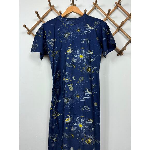 Chufy Dylan Midi Dress in Cosmos Navy Size S - Picture 6 of 12